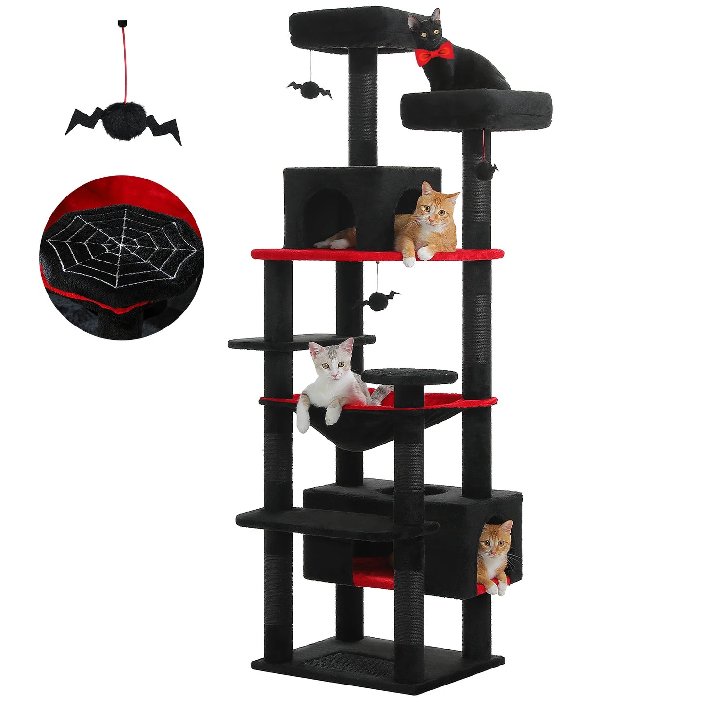 PAWZ Road Indoor Cat Tree With Hammock And Scratching Posts