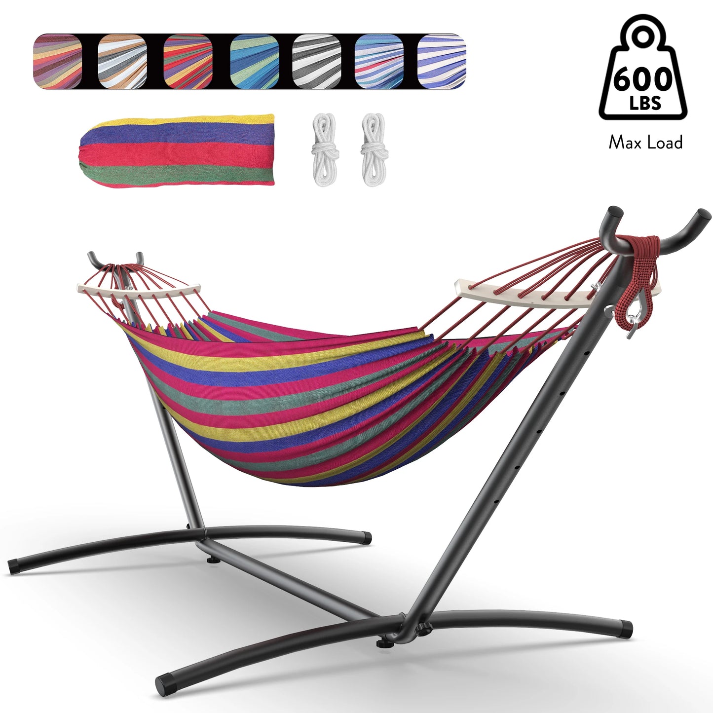 Gyroor Adjustable Outdoor Hammock Stand With Convenient Storage Bag