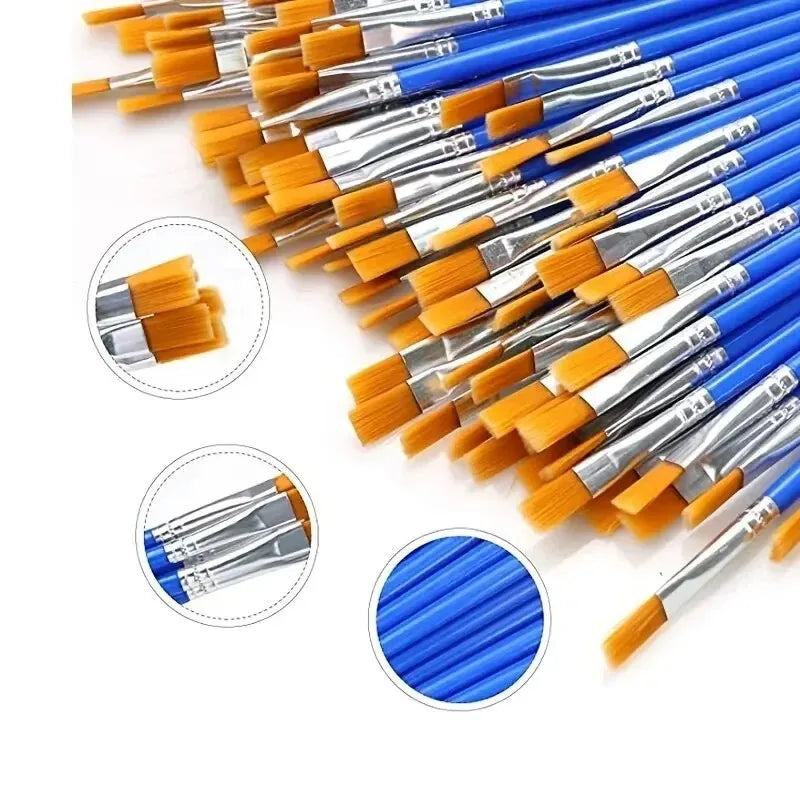 Professional Nylon Art Painting Brushes For Oil And Acrylic Projects
