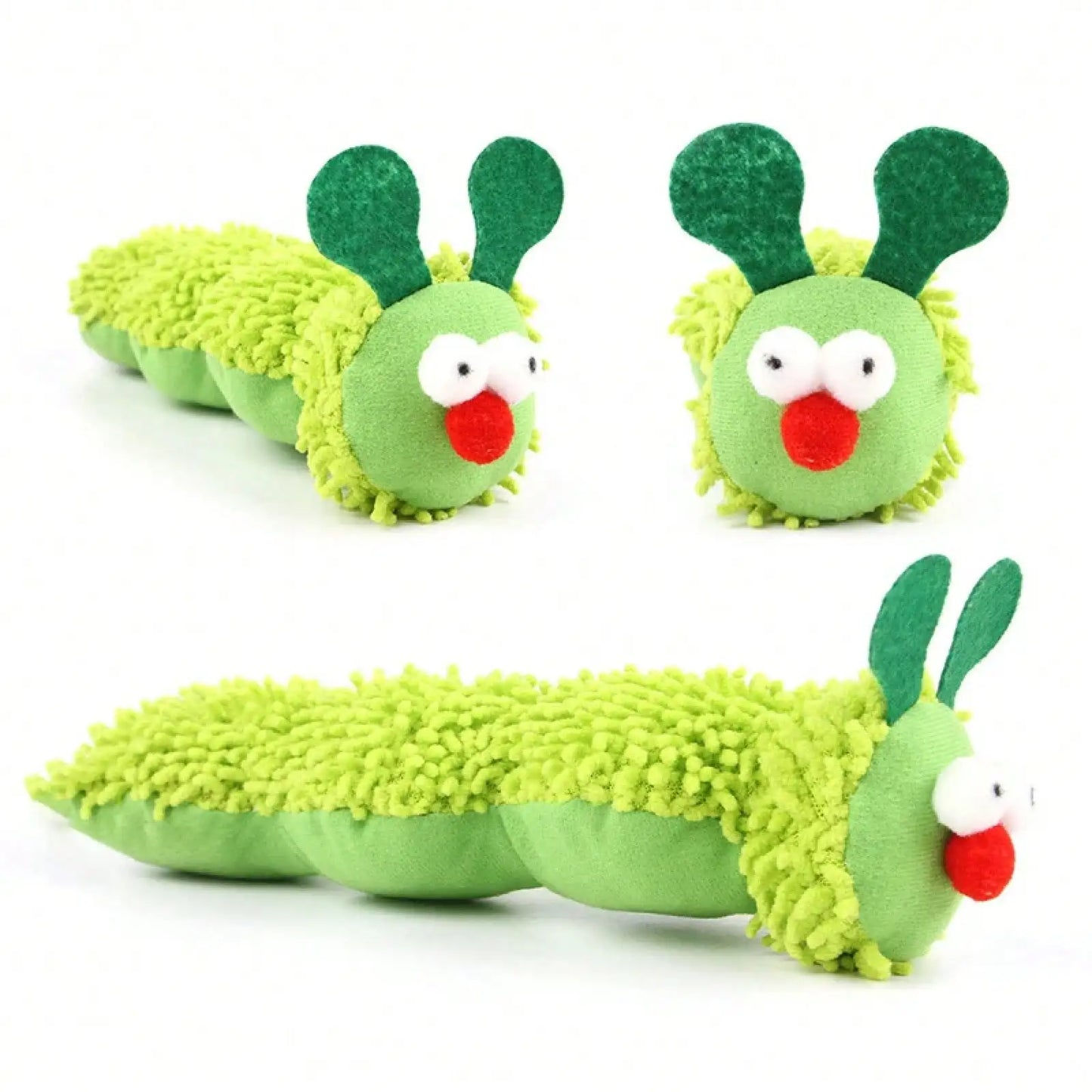 Caterpillar Cat Chew Toy With Catnip And Silvervine For Oral Care