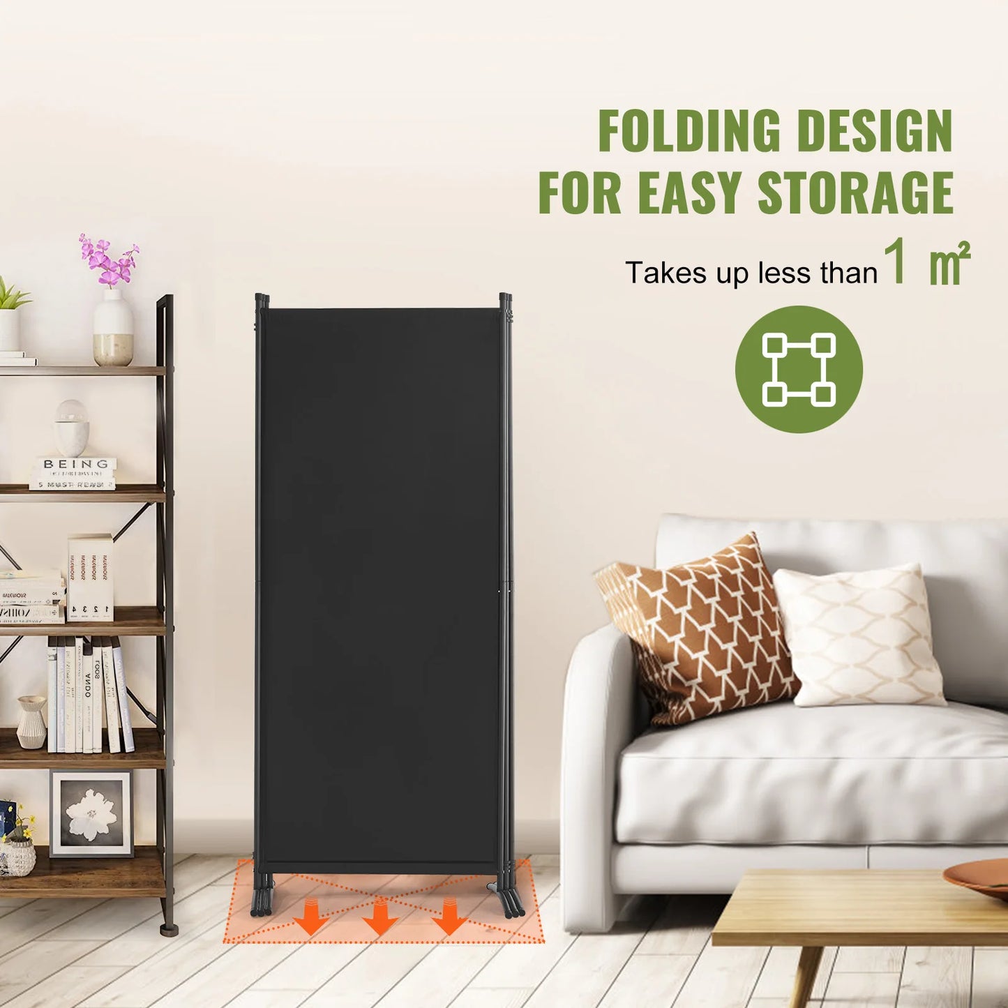 SucceBuy Folding Multi Panel Room Divider And Modern Privacy Screen