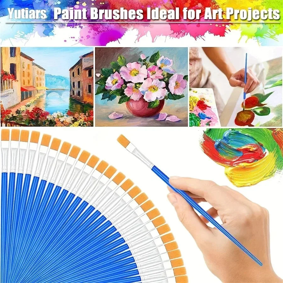 Professional Nylon Art Painting Brushes For Oil And Acrylic Projects