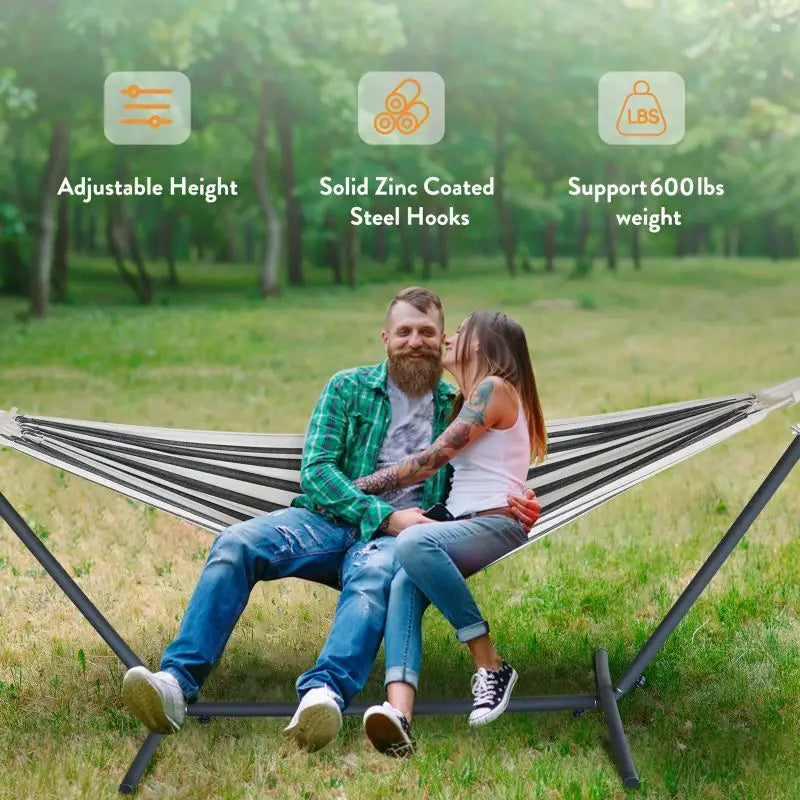 Gyroor Adjustable Outdoor Hammock Stand With Convenient Storage Bag