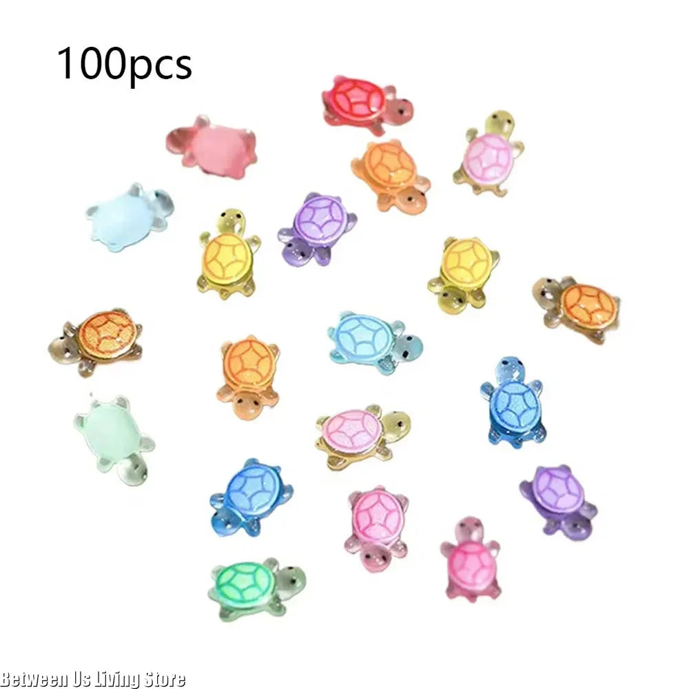 Miniature Luminous Turtle Figurines For Terrarium And Garden Decor