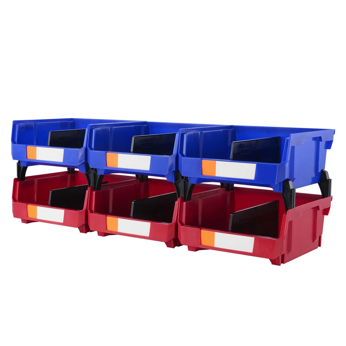 SucceBuy Stackable Wall Mounted Storage Organizer Bins For Garage