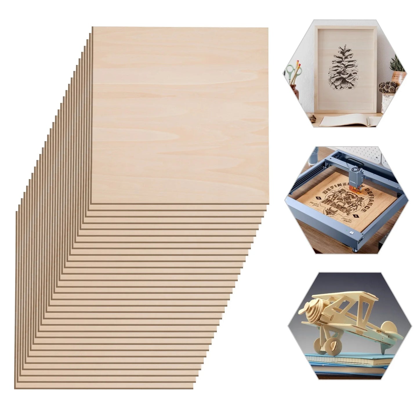 Premium Basswood Sheets For Laser Cutting And Engraving Projects