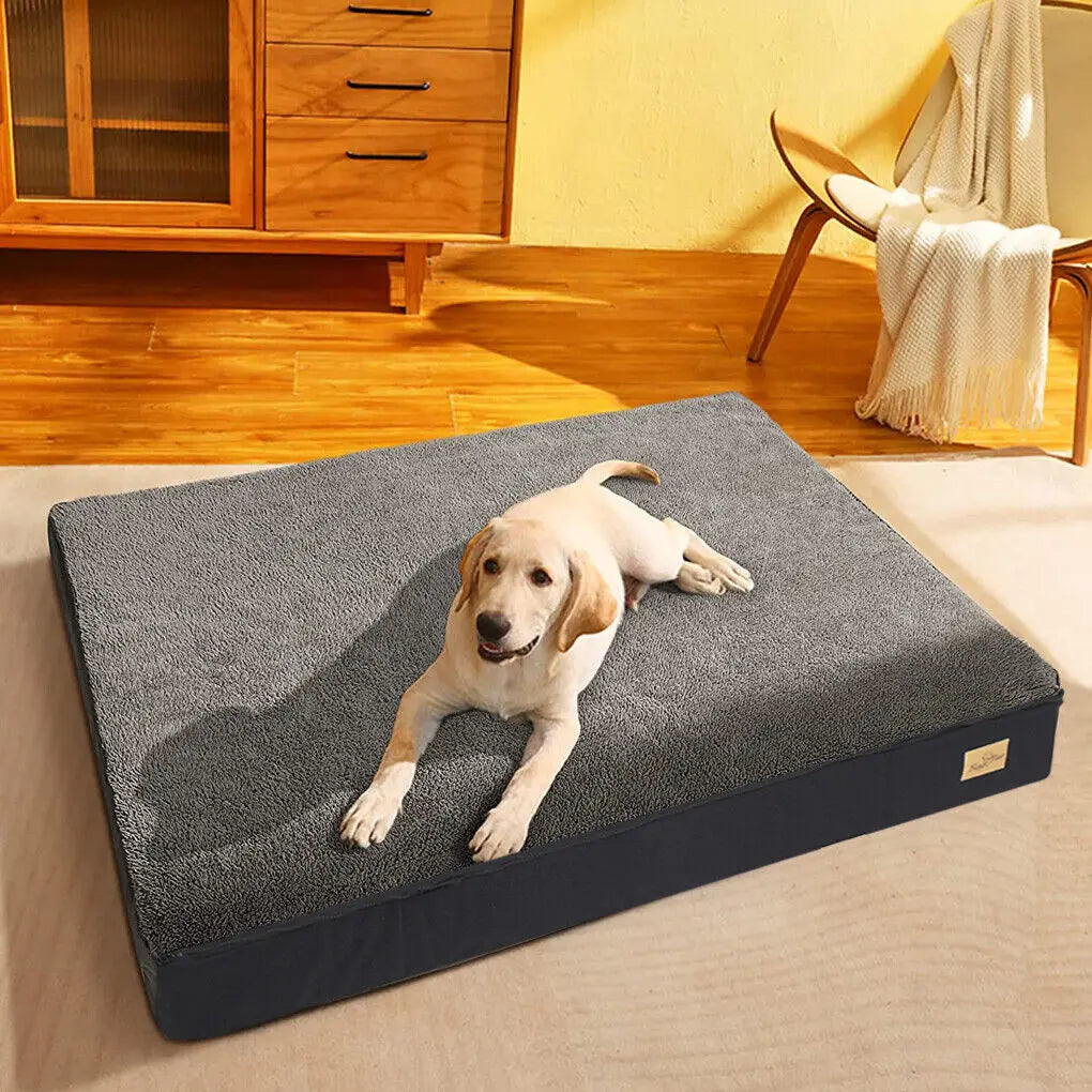 Waterproof Orthopedic Dog Bed Featuring Memory Foam And Washable Cover