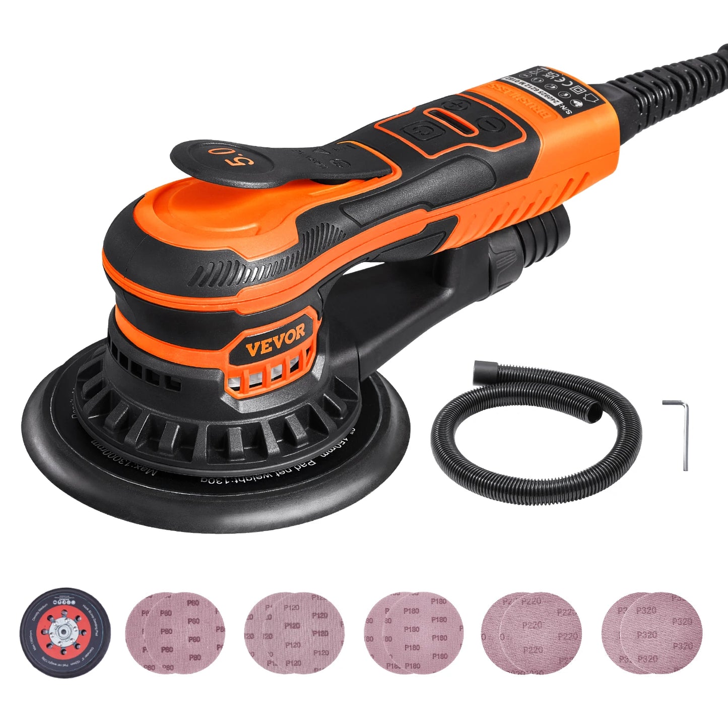 SucceBuy 350W Brushless Random Orbital Sander For Woodworking Projects