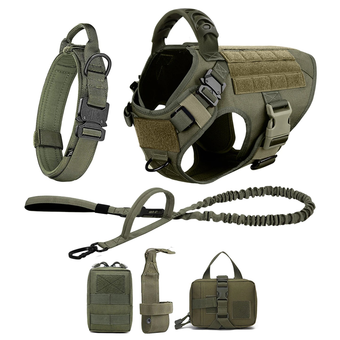 Padded Nylon Dog Harness And Leash Set For Daily Training