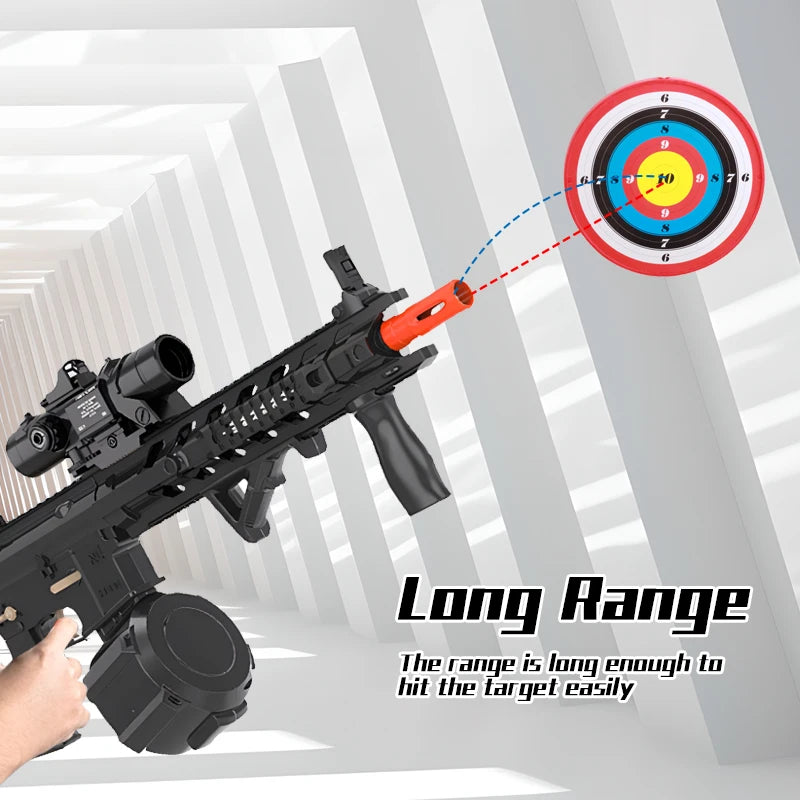 M4 Electric Gel Ball Toy Rifle Featuring Dual Operation Modes
