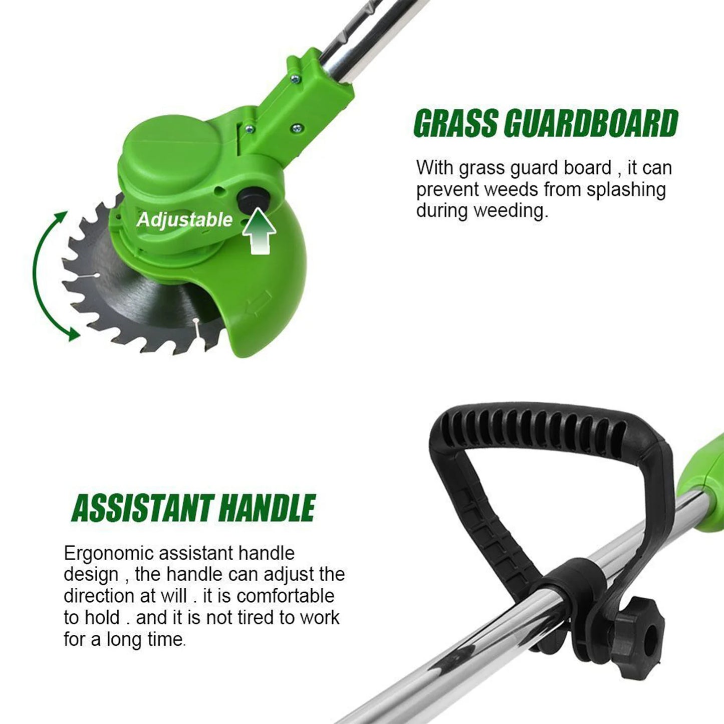 Cordless Brushless 2In1 Lawn Mower Edger and String Trimmer