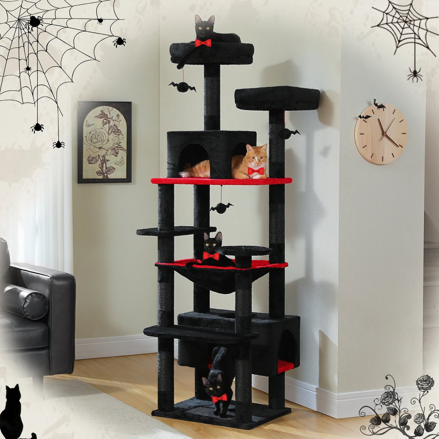Pawz Road Luxury Cat Tree With Sisal Posts And Hammock