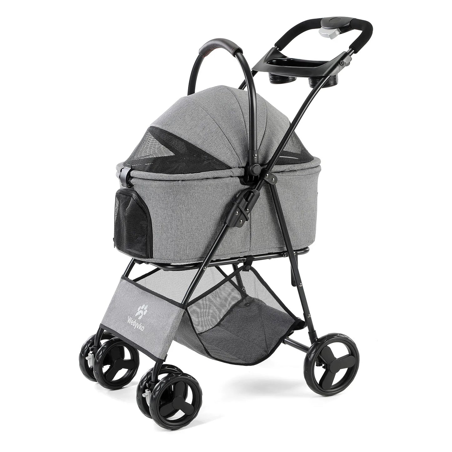 3 In 1 Waterproof Pet Stroller With Removable Carrier Handles