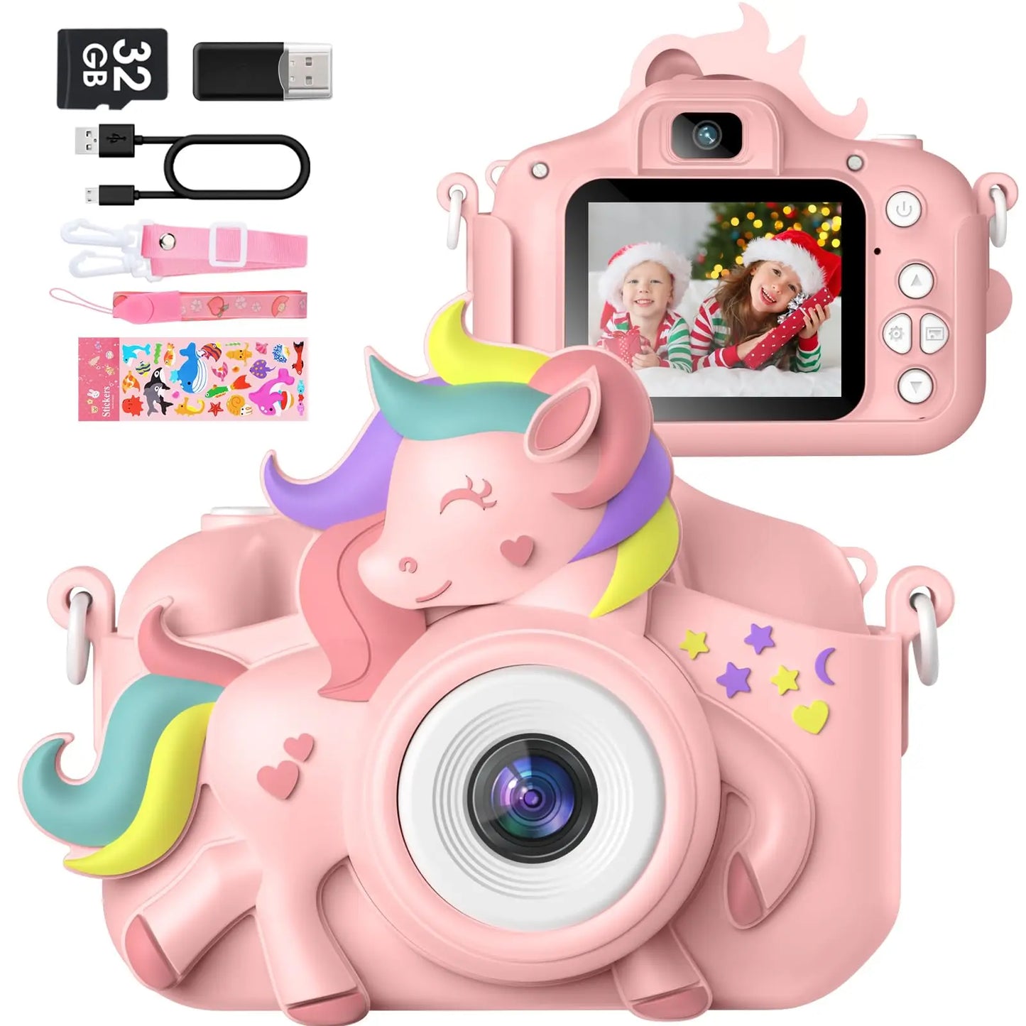 DIAMOOKY Kids Mini Camera 1080P HD Digital Camcorder Toy