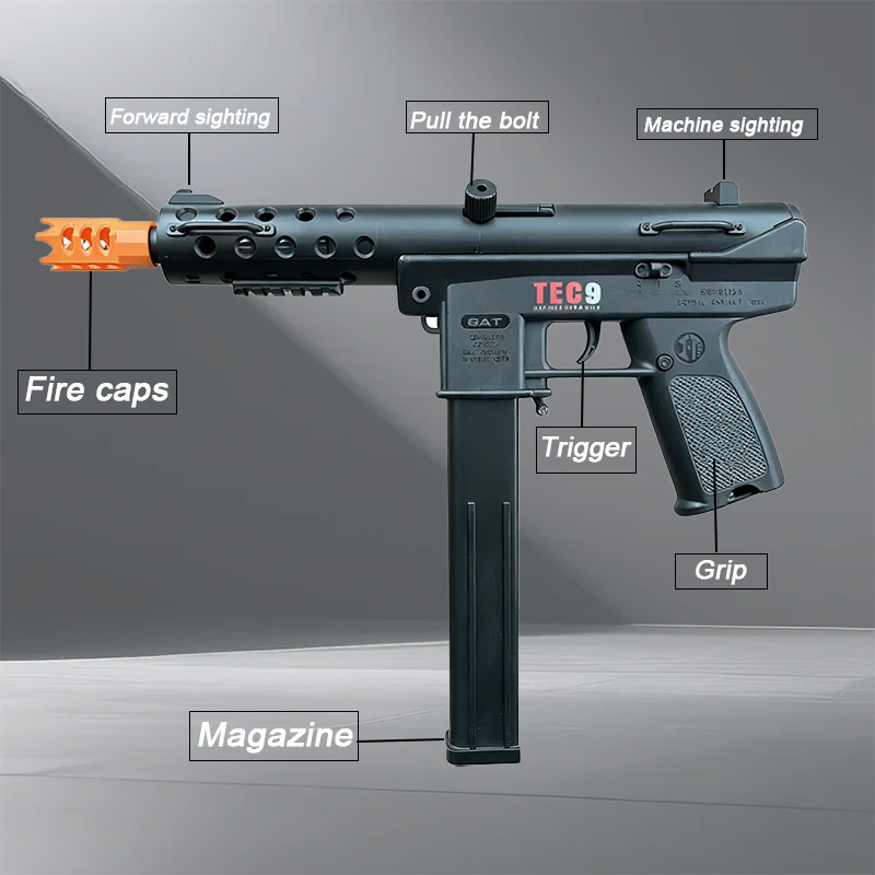 Rechargeable Electric Plastic Toy Gun With Usb Charging For Kids