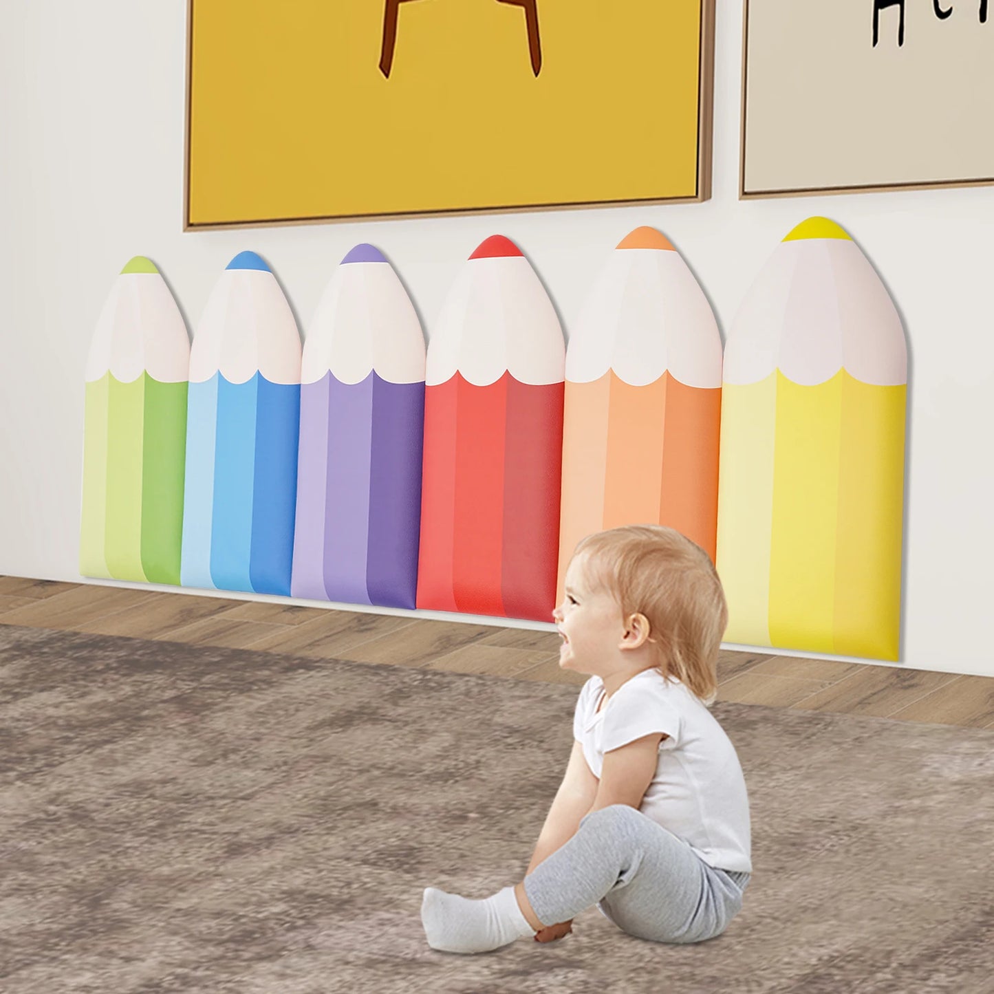 Premium Self Adhesive Pencil Wall Stickers For Kids