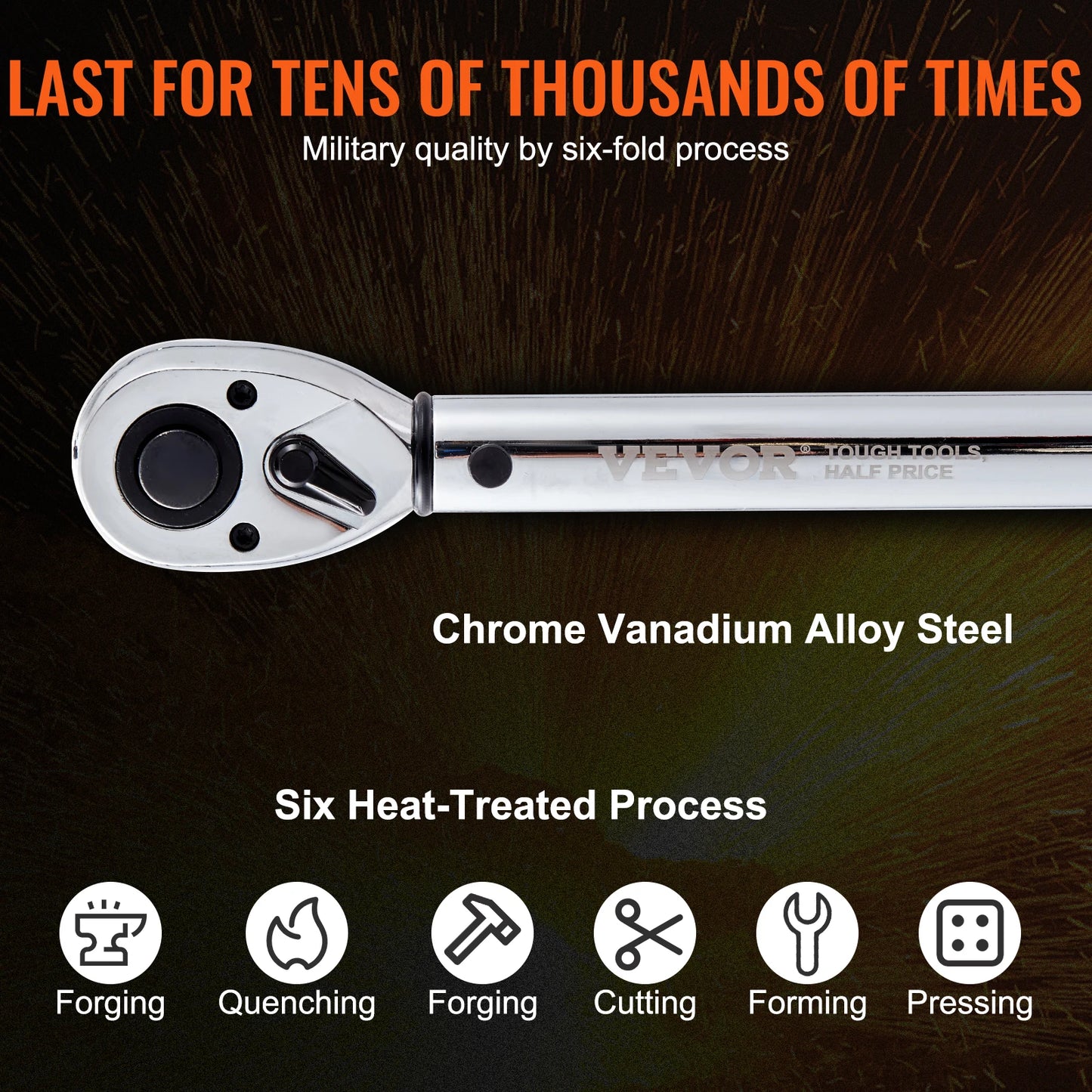 SucceBuy Precision Mechanical Torque Wrench With Pointer For Car Repair