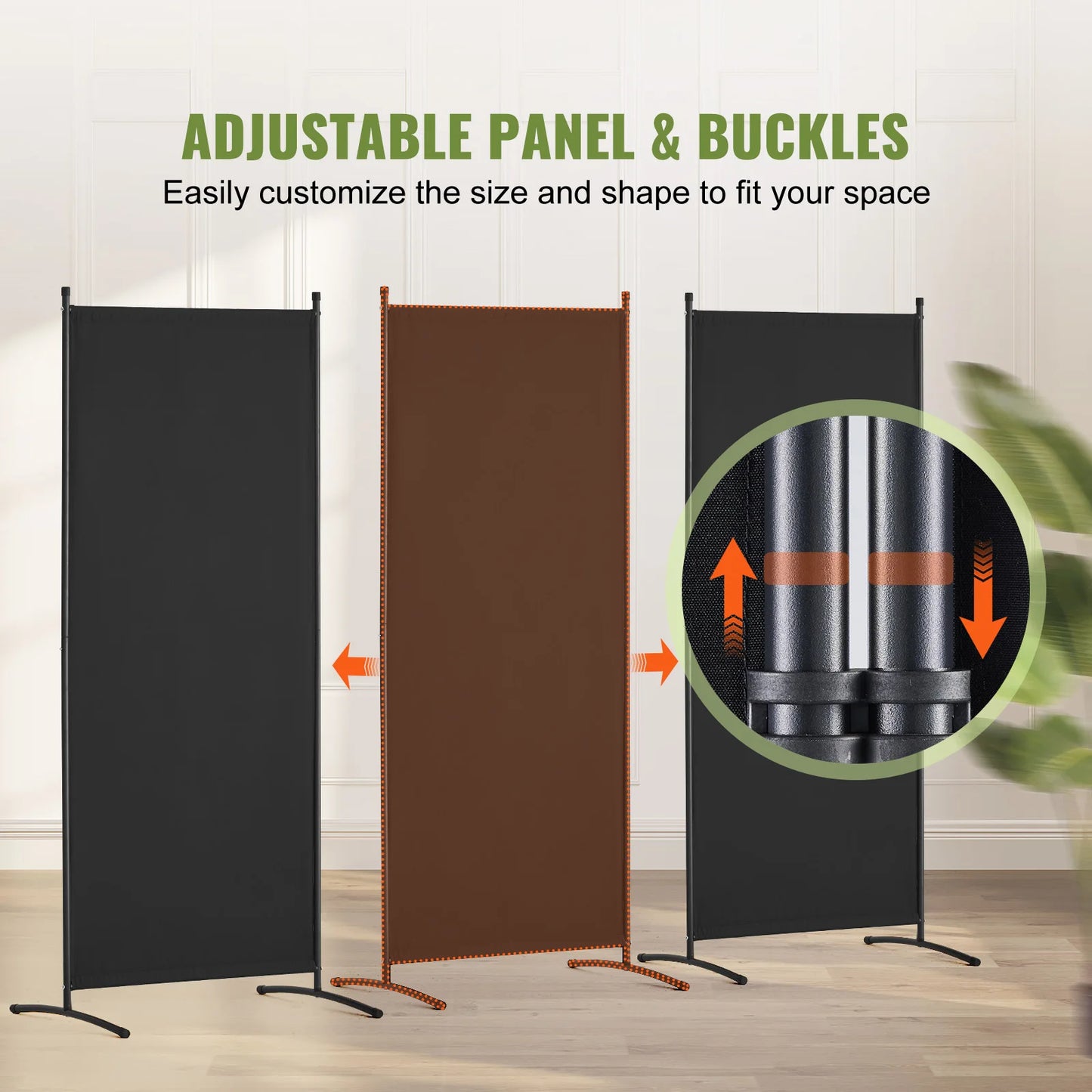 SucceBuy Folding Multi Panel Room Divider And Modern Privacy Screen