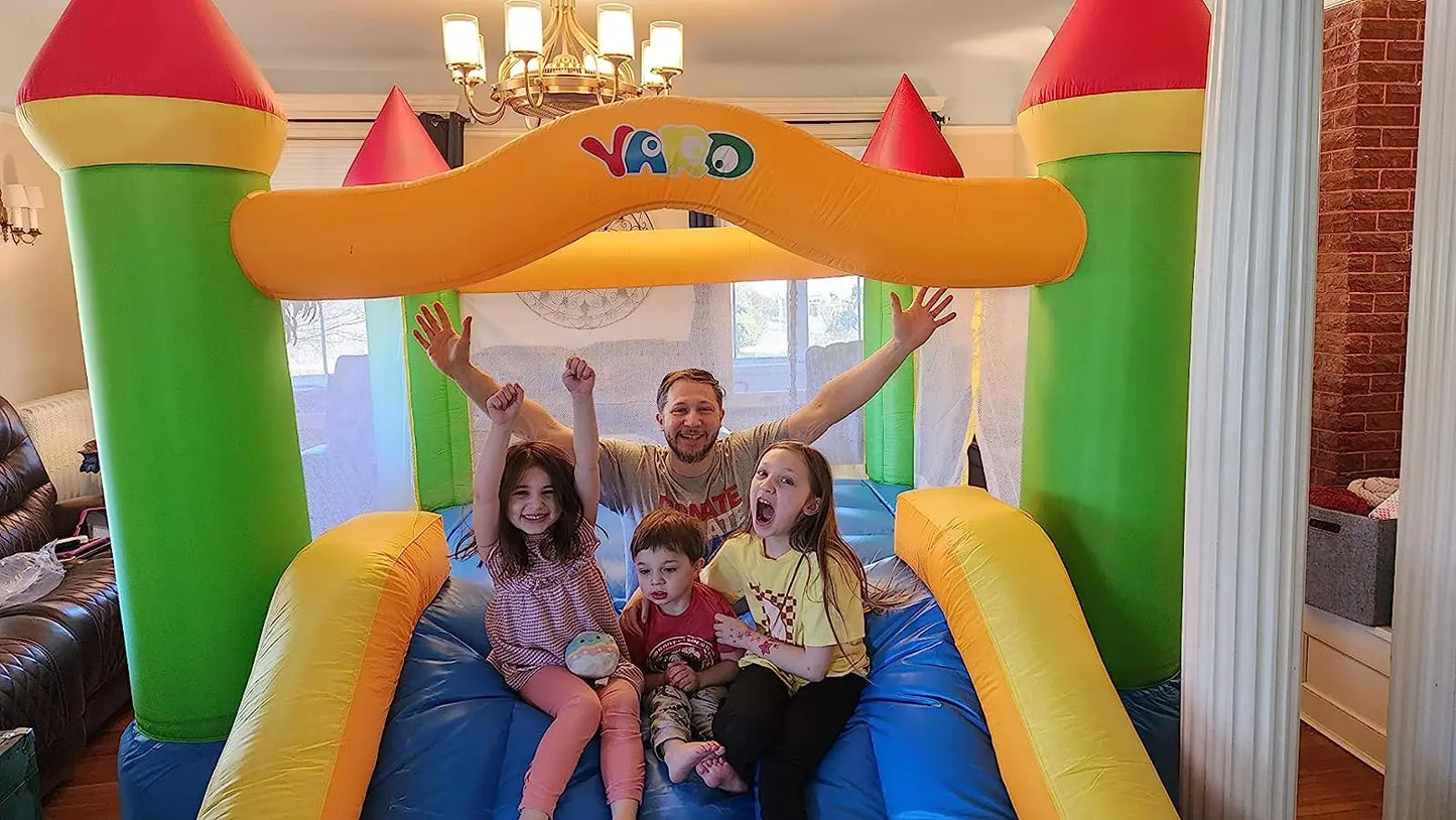 Yard Inflatable Bounce House With Slide For Kids Outdoor