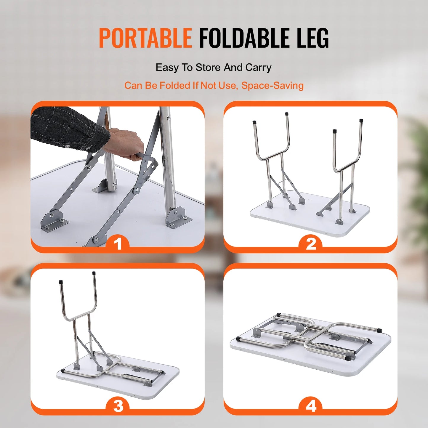 Foldable Stainless Steel Pet Grooming Table With Dual Arms